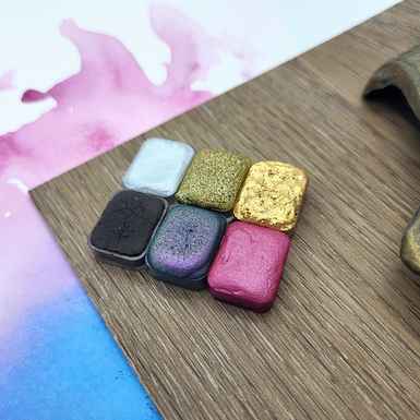 Lettermoments Glitzerfarben Traumhafte Blumen 6-teilig - natürliche Bestandteile