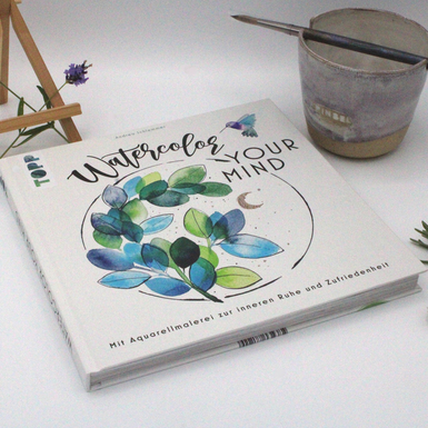 Watercolor Your Mind Buch z. inneren Ruhe & Zufriedenheit von Andrea @schlemmer.art