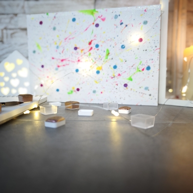 Handmade Adventskalender 24 hochwertige Aquarellfarben Quarter oder Half-Pans