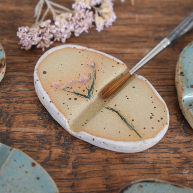 @artandkreative Pinselablage - Natur handgemacht aus Keramik
